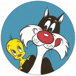 Jedlý papír Looney Tunes Silvestr a Tweety 19,5 cm
