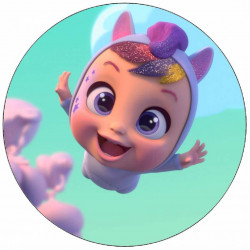 Jedlý papír Cry babies plavající miminko 19,5 cm