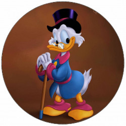 Jedlý papír strýček Skrblík 19,5 cm