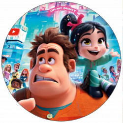 Jedlý papír Raubíř Ralph a Vanilopka 19,5 cm