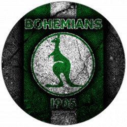 Jedlý papír Logo Bohemians 1905 černý podklad 19,5 cm