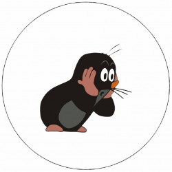 Jedlý papír udivený krtek 19,5 cm