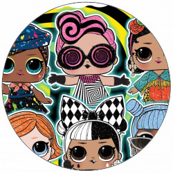 Jedlý papír panenky L.O.L. 19,5 cm