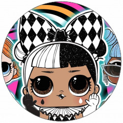 Jedlý papír L.O.L. surprise třpytivé 19,5 cm