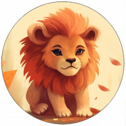 Jedlý papír lvíček 19,5 cm