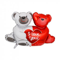 Fóliový balónek medvídci i love you 100x76cm - Cakesicq