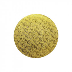 Pevná podložka zlatá 25cm kulatá síla 1,2cm - Cakesicq