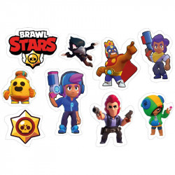 Jedlý papír k vystříhnutí Brawl Stars - Pictu Hap