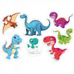 Jedlý papír k vystříhnutí dinosauři - Pictu Hap