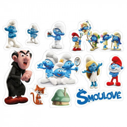 Jedlý papír k vystříhnutí Šmoulové - Pictu Hap