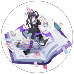 Jedlý papír Kuromi anime 19,5 cm