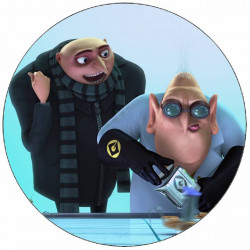 Jedlý papír Já, padouch Gru a Dr. Nefario 19,5 cm