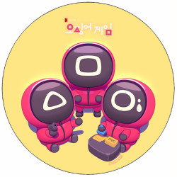 Jedlý papír Squid game hráči 19,5 cm