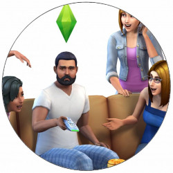 Jedlý papír The Sims postavy ze hry 19,5 cm