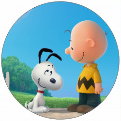 Jedlý papír Snoopy a Charlie 19,5 cm