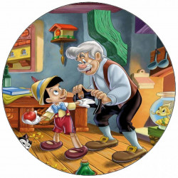 Jedlý papír Pinocchio s dědečkem 19,5 cm