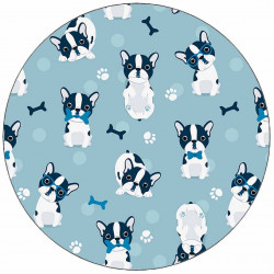 Jedlý papír roztomilí buldočci 19,5 cm