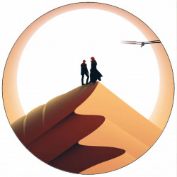 Jedlý papír Duna postavy v záři slunce 19,5 cm