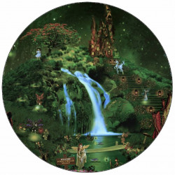 Jedlý papír tajemná zahrada 19,5 cm