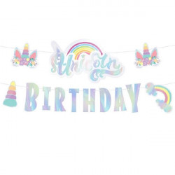 Girlanda papírová Unicorn 250cm - Party Pal