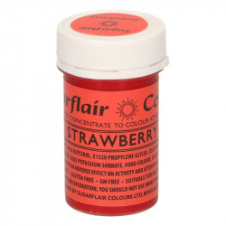 Gelová barva strawberry 25g - Sugarflair
