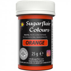 Gelová barva orange pastelová 25 g - Sugarflair