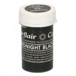 Gelová barva midnight black pastelová 25g - Sugarflair