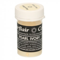 Gelová barva perl ivory pastelová 25g - Sugarflair
