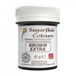 Gelová barva extra brown 42g - Sugarflair