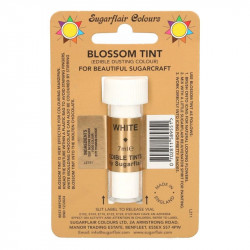 Jedlá prachová barva white 7ml - Sugarflair