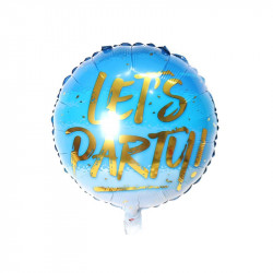 Fóliový balónek kulatý Let s Party 46cm - Cakesicq