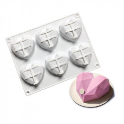 Silikonová forma srdíčka - Cakesicq