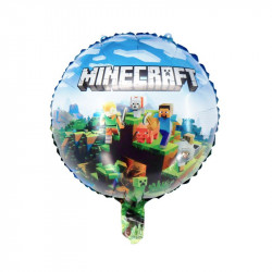 Fóliový balónek Minecraft 46cm - Cakesicq