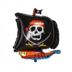 Fóliový balónek pirátská loď 67x53cm - Cakesicq