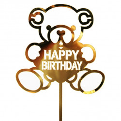 Zápich do dortu medvídek 10ks - 9,5x8 cm - Cakesicq