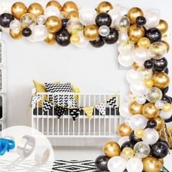 Balónková girlanda zlato černá 154ks - Cakesicq