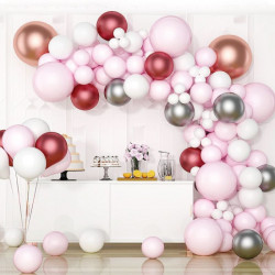 Balónková girlanda světle růžová 94ks - Cakesicq