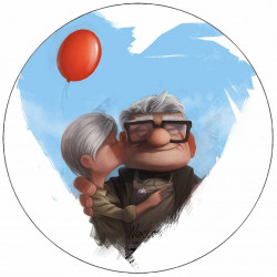 Jedlý papír Vzhůru do oblak Carl a Ellie 19,5 cm