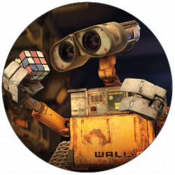 Jedlý papír Wall-I a rubikova kostka 19,5 cm