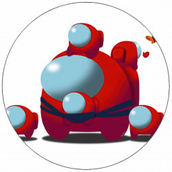 Jedlý papír Among Us postavičky 19,5 cm