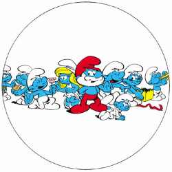 Jedlý papír Šmoulové 19,5 cm