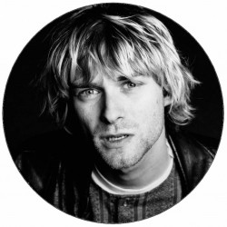 Jedlý papír Kurt Cobain černobílé foto 19,5 cm