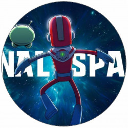 Jedlý papír Final Space logo 19,5 cm