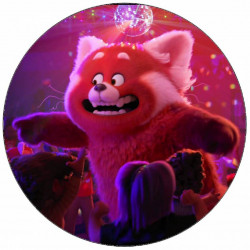 Jedlý papír Proměna Mei jako panda na večírku 19,5 cm