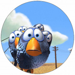 Jedlý papír ptáčci 19,5 cm