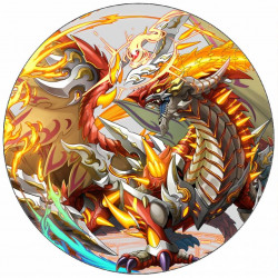 Jedlý papír Bakugan drak 19,5 cm