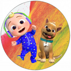 Jedlý papír Cocomelon a pes Bingo 19,5 cm