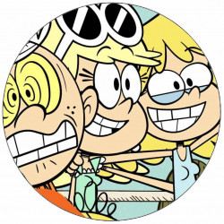 Jedlý papír The Loud House Lincoln a sestry při focení 19,5 cm
