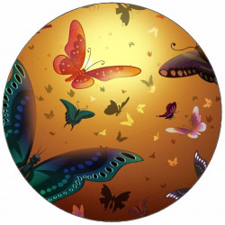 Jedlý papír vzor cukrovinky 19,5 cm