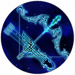 Jedlý papír znamení střelec 19,5 cm